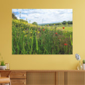 Spring riverside fotografie canvas afdruk (Insitu (Woonkamer))