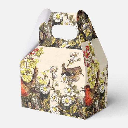Spring Robin Birds Red Birding Bedankdoosjes (Achterkant)