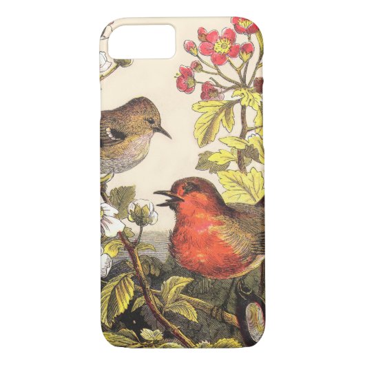 Spring Robin Birds Red Birding Case-Mate iPhone Case (Achterkant)