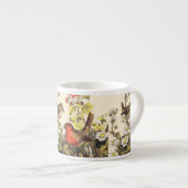 Spring Robin Birds Red Birding Espresso Kop (Voorkant rechts)