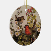 Spring Robin Birds Red Birding Keramisch Ornament (Rechts)