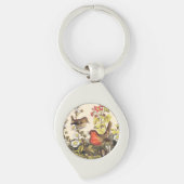 Spring Robin Birds Red Birding Sleutelhanger (Voorkant)