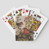 Spring Robin Birds Red Birding Speelkaarten (Achterkant)