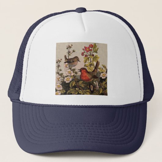Spring Robin Birds Red Birding Trucker Pet (Voorkant)