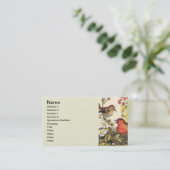 Spring Robin Birds Red Birding Visitekaartje (Staand voorkant)