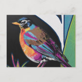 Spring Robin Collage Briefkaart (Voorkant)