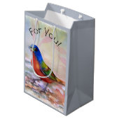 Spring Robin Medium Cadeauzakje (Achterkant Gekanteld)