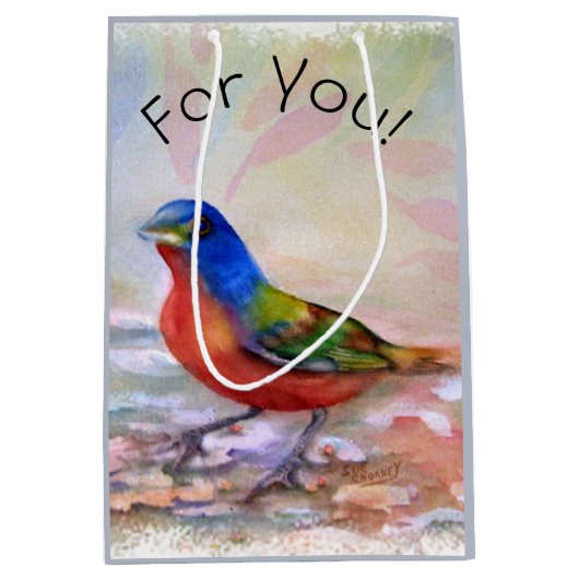 Spring Robin Medium Cadeauzakje (Voorkant)