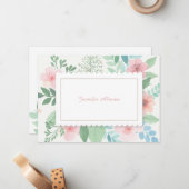 Spring Romance Notecard Notitiekaartje (Voorkant / Achterkant in situ)