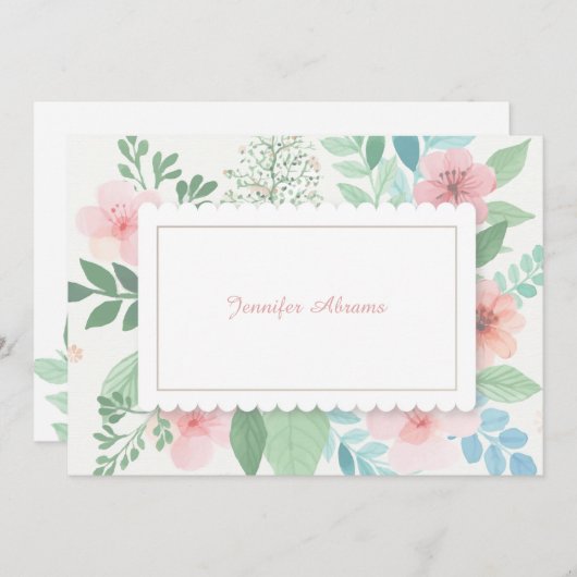 Spring Romance Notecard Notitiekaartje (Voorkant / Achterkant)