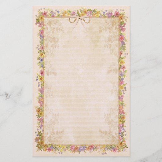 Spring Romance - Peach Briefpapier (Voorkant)