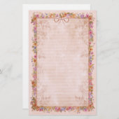 Spring Romance - Roze Briefpapier (Voorkant / Achterkant)
