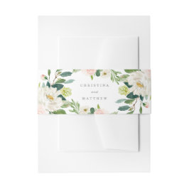 Spring Romance Wedding Bellyband Uitnodigingen Wikkel