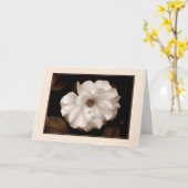 'Spring Rose (Sepia)' wenskaart Kaart (Gele Bloem)