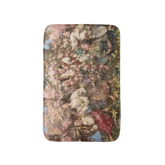 Spring Roundelay (door Edward Atkinson Hornel) Badmat (Voorkant Verticaal)