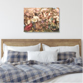 Spring Roundelay (door Edward Atkinson Hornel) Canvas Afdruk (Insitu (Slaapkamer))