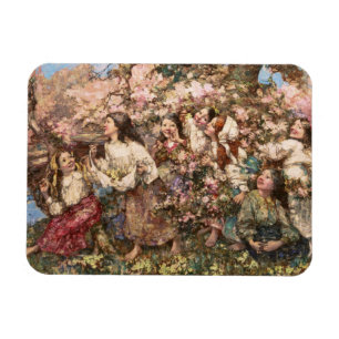 Spring Roundelay (door Edward Atkinson Hornel) Magneet