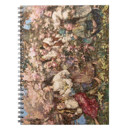Spring Roundelay (door Edward Atkinson Hornel) Notitieboek (Voorkant)