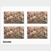 Spring Roundelay (door Edward Atkinson Hornel) Rechthoekige Sticker (Vel)