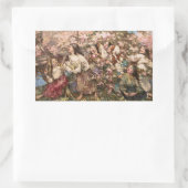 Spring Roundelay (door Edward Atkinson Hornel) Rechthoekige Sticker (Tas)