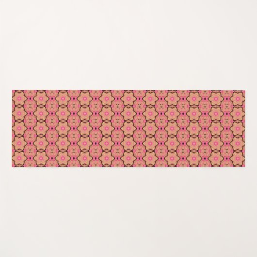 Spring roze Abstract Yogamat (Voorkant (horizontaal))