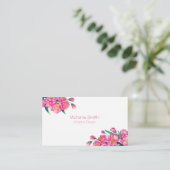 Spring roze bloem Cherryblossom Visitekaartje (Staand voorkant)