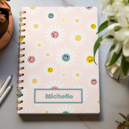 Spring roze Kleurrijke Abstracte  op maat Notitieboek