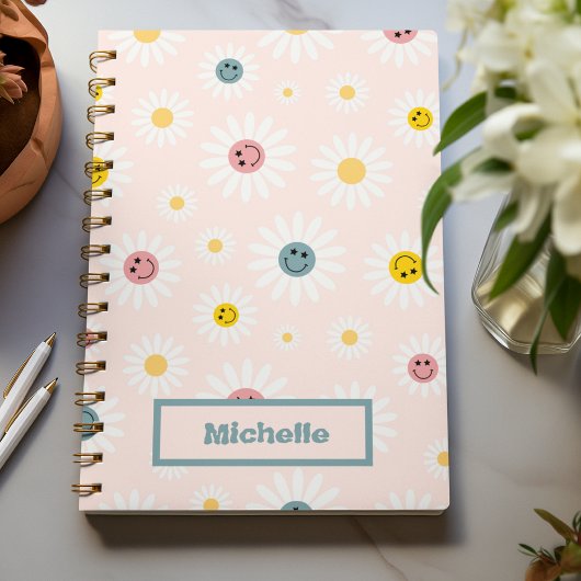 Spring roze Kleurrijke Abstracte op maat Notitieboek