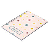 Spring roze Kleurrijke Abstracte op maat Notitieboek (Linkerzijde)