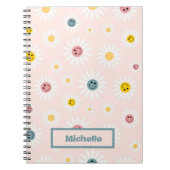 Spring roze Kleurrijke Abstracte op maat Notitieboek (Voorkant)