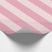 Spring roze patronen cadeaupapier (Hoek)