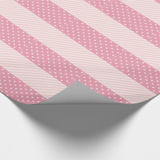 Spring roze patronen cadeaupapier (Hoek)