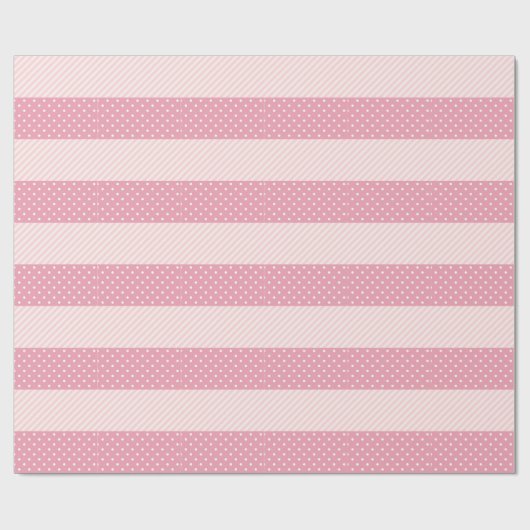 Spring roze patronen cadeaupapier (Vlak)
