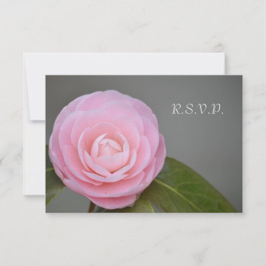Spring roze RSVP kaartje (Voorkant)