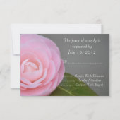 Spring roze RSVP kaartje (Achterkant)