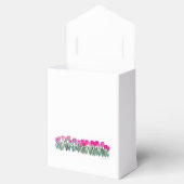 Spring roze Tulp Tent Bag met roze lint q Bedankdoosjes (Geopend)