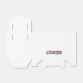 Spring roze Tulp Tent Bag met roze lint q Bedankdoosjes (Uitgevouwen)