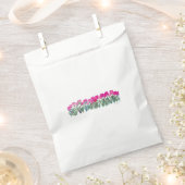 Spring roze Tulps Custom White Favor Bag Bedankzakje (Geknipt)