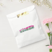 Spring roze Tulps Custom White Favor Bag Bedankzakje (Gezegeld)