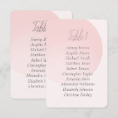 Spring roze zacht eenvoudig zittend baby shower kaart (Voorkant / Achterkant)