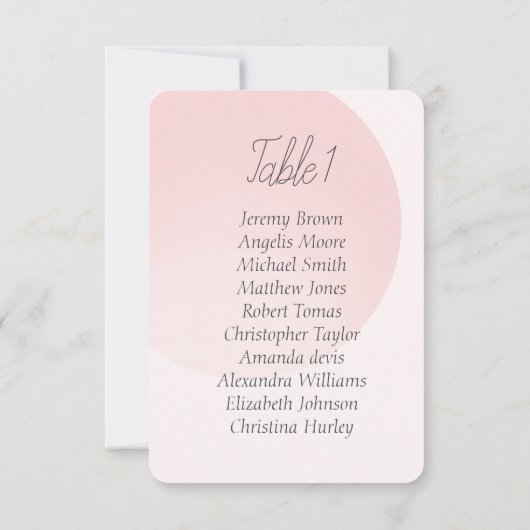 Spring roze zacht eenvoudig zittend baby shower kaart (Achterkant)