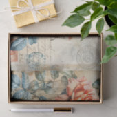 Spring Rozen Briefkaart Decoupage Print Tissuepapier (Geschenk)
