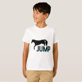 spring ruiter paard equestrian t-shirt (Voorkant volledig)