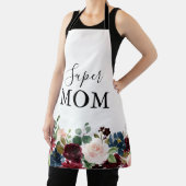 Spring Rustic Burgundy Calligraphy Super Mam Schort (Insitu)