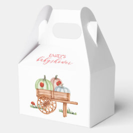 Spring Rustic Modern Pumpkin Labybug Baby shower Bedankdoosjes