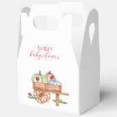 Spring Rustic Modern Pumpkin Labybug Baby shower Bedankdoosjes (Open)