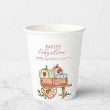 Spring Rustic Modern Pumpkin Labybug Baby shower