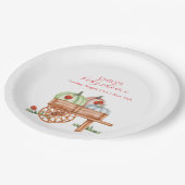 Spring Rustic Modern Pumpkin Labybug Baby shower Papieren Bordje (Gekanteld)