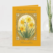 Spring’s First Smile The March Daffodil Kaart (Voorkant)