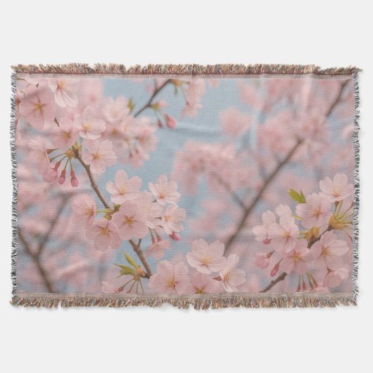 Spring Sakura Bloom Deken (Voorkant)